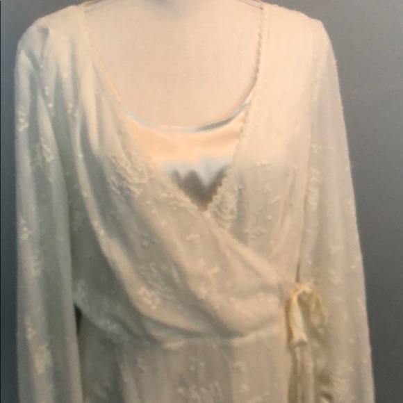 Tapeneasure sheer blouse with cami - Picture 2 of 4